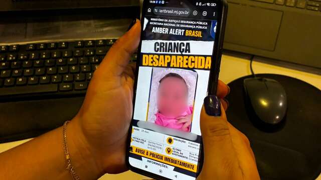 Alerta Amber &eacute; acionado para localizar beb&ecirc; desaparecida em Campo Grande