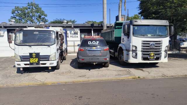Vigia &eacute; amarrado durante roubo de carro e dois caminh&otilde;es em p&aacute;tio 