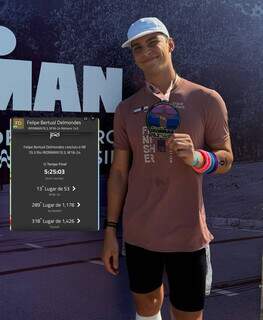 Do futebol ao triatlo, influenciador campo-grandense conclui Ironman 70.3 no Rio