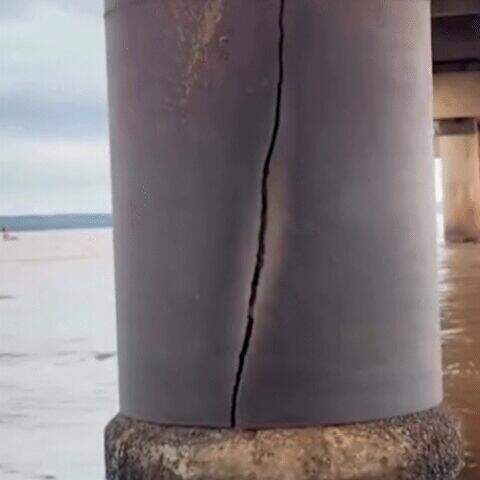 "Vídeo mostra rachadura em pilar de ponte entre Paraná e Mato Grosso do Sul"