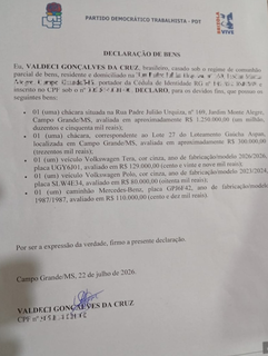 Candidato de MS declara bens de R$ 1,8 bilhão, 105 vezes o de Londres Machado Candidato de MS declara bens de R$ 1,8 bilhão, 105 vezes o de Londres Machado