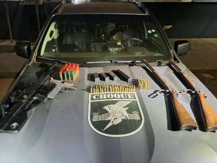 Arsenal de R$ 30 mil com pistola e espingardas &eacute; apreendido em assentamento