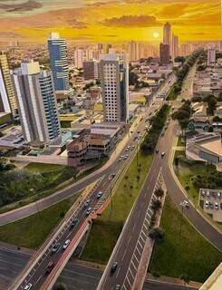 Analista judiciário levou 270 horas para pintar Campo Grande em tela Analista judiciário levou 270 horas para pintar Campo Grande em tela