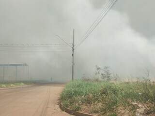 Tempo seco favorece incêndios e fogo atinge vegetação em dois pontos da Capital Tempo seco favorece incêndios e fogo atinge vegetação em dois pontos da Capital