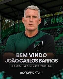 Pantanal anuncia técnico português para comandar equipe na Copa MS Pantanal anuncia técnico português para comandar equipe na Copa MS