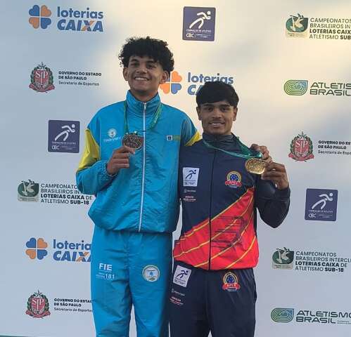 MS faz dobradinha in&eacute;dita com ouro e prata nos 400m do Brasileiro Sub-18