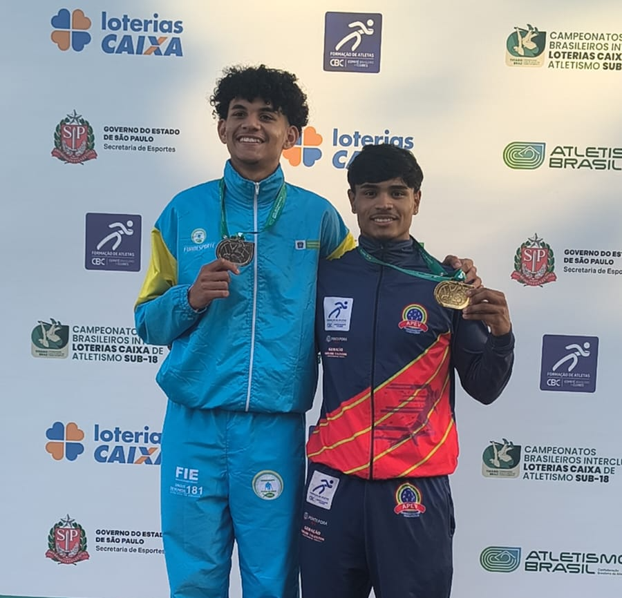 MS faz dobradinha inédita com ouro e prata nos 400m do Brasileiro Sub-18