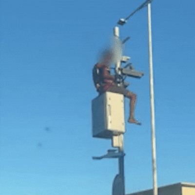 Epidemia na Capital: homem &eacute; flagrado furtando fios de radar em plena luz do dia