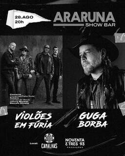 Araruna Show Bar estreia com noite de rock em Campo Grande Araruna Show Bar estreia com noite de rock em Campo Grande