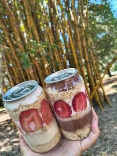 Gelado e na lata, bolo promete felicidade maior que a da cervejinha