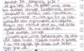 Di&aacute;rio de Fab&iacute;ola revela relatos de medo, controle e pedidos de socorro