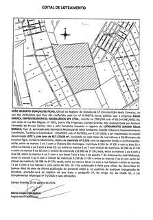 Edital Loteamento Jardim Água Branca Edital Loteamento Jardim Água Branca