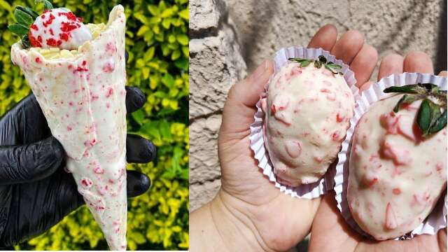 De cone a morango com Oreo, a moda agora &eacute; tudo cravejado