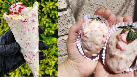De cone a morango com Oreo, a moda agora &eacute; tudo cravejado