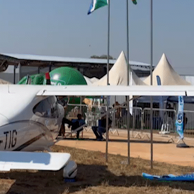 Mais de 110 aeronaves ocupam c&eacute;u de Cassil&acirc;ndia em encontro de avia&ccedil;&atilde;o