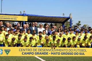 Com mensagem do presidente da FIFA, Centro de Desenvolvimento é entregue Com mensagem do presidente da FIFA, Centro de Desenvolvimento é entregue