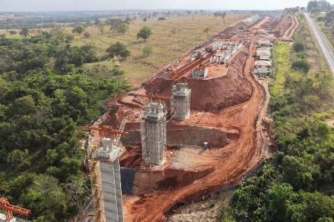 Ponte de 270 metros come&ccedil;a a tomar forma em ferrovia da Arauco