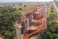 Ponte de 270 metros começa a tomar forma em ferrovia da Arauco
