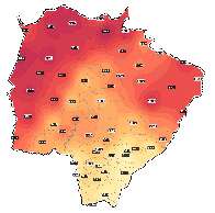 Duas cidades passam dos 40°C antes de virada brusca no tempo em MS