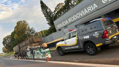 Pol&iacute;cia paulista apreende caminh&atilde;o com 3 toneladas de maconha de Dourados