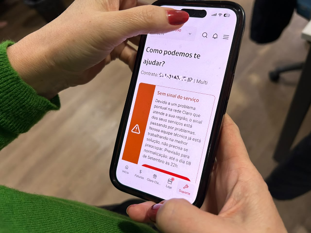 Falha na rede da Claro deixa clientes sem internet e telefonia