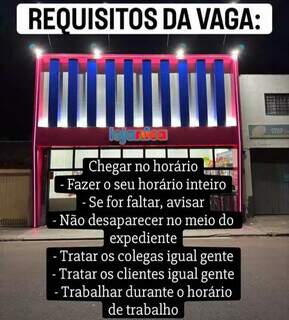 Lojista copia an&uacute;ncio que viralizou e curr&iacute;culos come&ccedil;am a aparecer