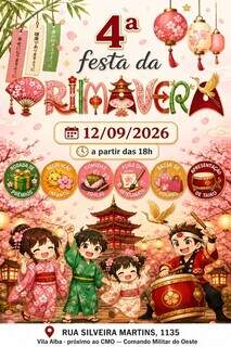 Festa da Primavera terá taiko, dança japonesa e City Pop no sábado Festa da Primavera terá taiko, dança japonesa e City Pop no sábado