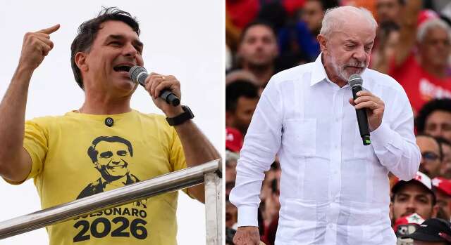 Fl&aacute;vio Bolsonaro abre 19,6 pontos de vantagem sobre Lula em Mato Grosso do Sul