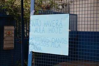 Ap&oacute;s temporal, 3 escolas municipais continuam com aulas suspensas para reparos