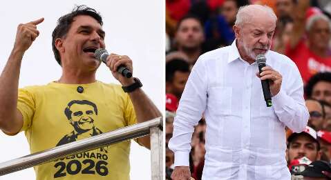 Fl&aacute;vio Bolsonaro abre 19,6 pontos de vantagem sobre Lula em Mato Grosso do Sul