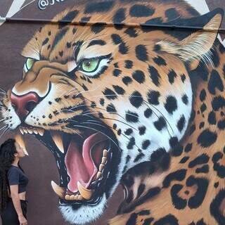 Grafiteiro pinta mural ao vivo por 4 dias e público pode acompanhar em Itahum Grafiteiro pinta mural ao vivo por 4 dias e público pode acompanhar em Itahum