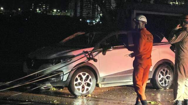 Uma semana ap&oacute;s preju&iacute;zos, Campo Grande volta a ter alerta de tempestade