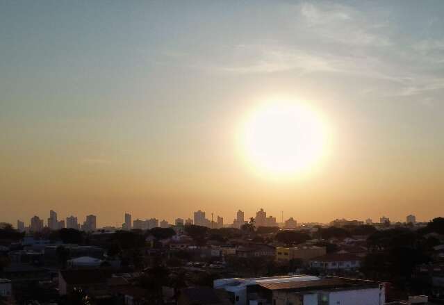 MS ter&aacute; calor de 41&deg;C antes de frente fria trazer temporais e granizo