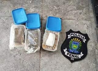 Policiais penais encontram drogas e 52 chips dentro de marmitas em presídio Policiais penais encontram drogas e 52 chips dentro de marmitas em presídio