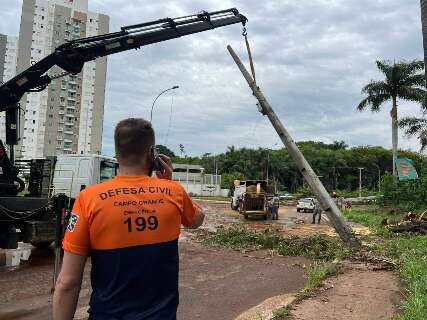 Alerta sobe de n&iacute;vel e prev&ecirc; at&eacute; 100 mm de chuva em Campo Grande