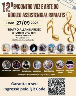 Voz e Arte chega &agrave; 12&ordf; edi&ccedil;&atilde;o com programa&ccedil;&atilde;o gratuita para comunidade
