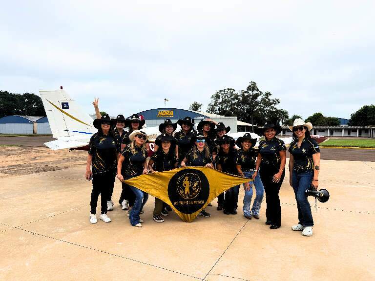 Elas lotaram 4 aviões e partiram para pescaria só de mulheres no Pantanal