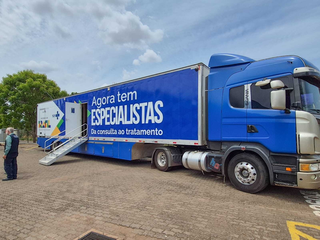 Carretas do SUS j&aacute; atenderam 8 mil pessoas e fizeram 15 mil procedimentos em MS