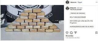 Selfie com 30 kg de pasta-base revelou esquema de venda de drogas por policiais Selfie com 30 kg de pasta-base revelou esquema de venda de drogas por policiais