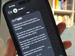 Recebeu aviso sobre dinheiro nas bets pelo WhatsApp? Mensagem é verdadeira Recebeu aviso sobre dinheiro nas bets pelo WhatsApp? Mensagem é verdadeira