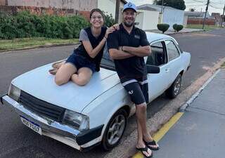 Chevette 1984 realiza sonho de jovem em surpresa feita pelo pai