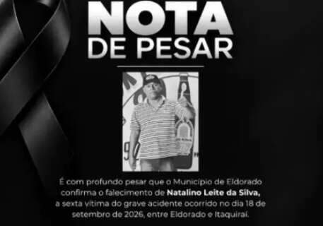 Morre sexta v&iacute;tima de grave acidente entre van da sa&uacute;de e carro na BR-163