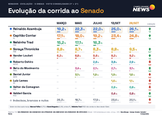 Um em cada cinco eleitores ainda não definiu o segundo voto para senador Um em cada cinco eleitores ainda não definiu o segundo voto para senador