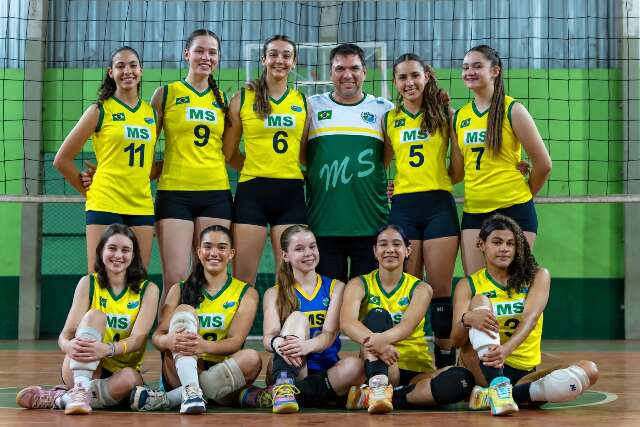Sele&ccedil;&atilde;o de MS se prepara para disputa do Brasileiro Sub-18 feminino de v&ocirc;lei