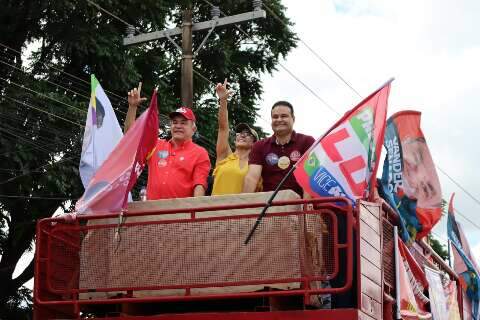 "Time do Lula&rdquo; em MS encerra campanha com apoiadores das Moreninhas ao Centro