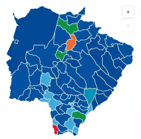 PL domina cidades de MS e PT fica em 2&ordm; no total de votos
