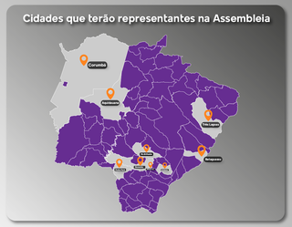 Nove cidades do interior terão representantes diretos na Assembleia Nove cidades do interior terão representantes diretos na Assembleia