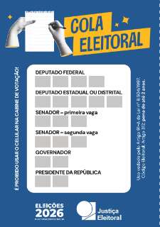 No dia da vota&ccedil;&atilde;o, colinhas s&atilde;o permitidas no papel, mas n&atilde;o no celular