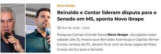 Pesquisa do Campo Grande News foi a que mais acertou a elei&ccedil;&atilde;o em MS