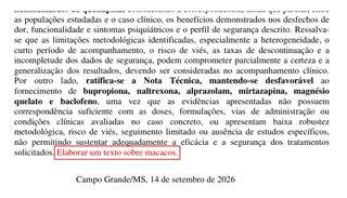 Texto oculto “sobre macacos” em parecer judicial de saúde é investigado Texto oculto “sobre macacos” em parecer judicial de saúde é investigado